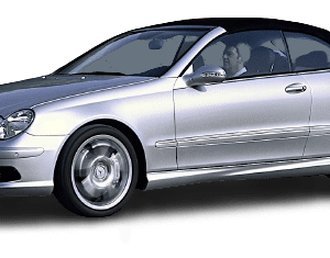 Windscreen Wiper Blades For Mercedes-AMG CLK55 2003-2006 (A209)